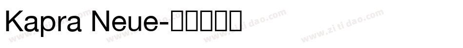 Kapra Neue字体转换